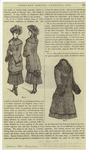 Checked tweed coat for girl of 12-14 ; Drab cloth pelisse for boy or girl of 6-8