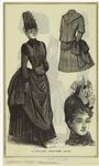 Walking-dress ; Child's dress ; Bonnet