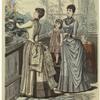 Toilette with pleated skirt ; Dress for little girls ; Toilette with drapery