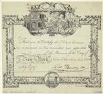 Fireman's certificate, 1787