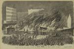 Great fire in New York, burning of Lent's stables, on Tenth Avenue