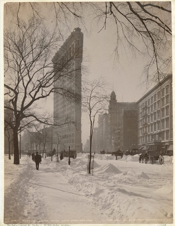 Flat-Iron corner after snow storm