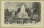 Opening of the fountain, City Hall Park, 1842