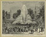 Opening of the fountains in City Hall Park, 1842