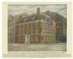 Fraunces' Tavern, corner Pearl and Broad Streets, where Washington took farewell of his officers