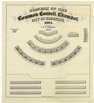 Diagram of the Common Council Chamber, City of Brooklyn, 1864