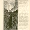 El Kûweh, the natural bridge over the Lîtâny.  It is formed of a number of fallen rocks, which have left a passage of about one hundred feet in height for the stream below