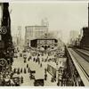 Herald Square, with trolley cars & elevated railroad, 1921