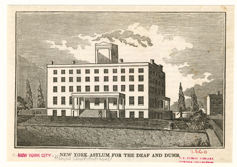 New York Asylum for the Deaf and Dumb NYPL Digital Collections