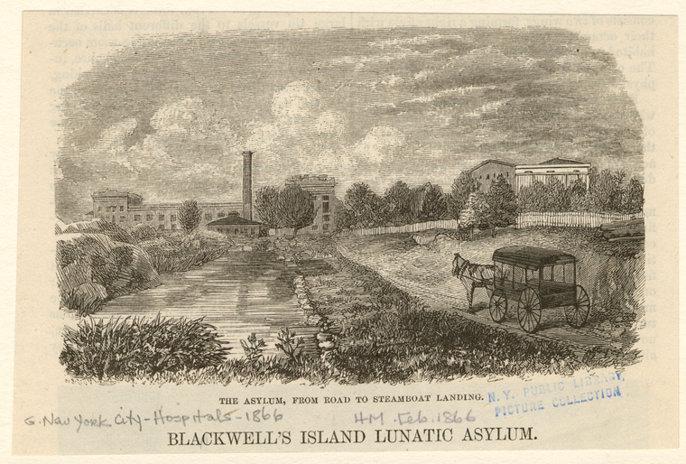 Blackwell's Island Lunatic Asylum NYPL Digital Collections