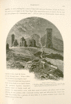 Ruined tombs, Palmyra, in the Wâdy el Kûbûr. The largest one, on the right, is eighty feet high. There is an inscription on it which states that it was built as a family tomb by Elabelos, in the Seleucian year 414 (A.D. 102).