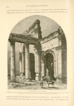 The triumphal arch, Palmyra.  It is about three hundred yards from the north-western corner of the Temple of the Sun, and formed the triple entrance to the Great Colonnade, which appears to have consisted of a broad central avenue with narrow ways on each side.