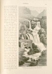 Waterfall of the Upper Barada, near Zebedâny.  Here the stream is augmented by the outfall of Wâdy el Kûrn