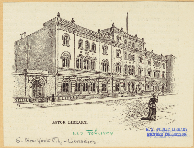 Astor Library NYPL Digital Collections