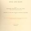 Picturesque Palestine, Sinai and Egypt . . . Volume II [Half title]