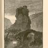 The castle of the Museilihah ("The palace of weapons"). It stands on a precipitous rock by the Nahr el Jozeh, in the middle of a wooded valley, and commands the pass. It was until recently occupied by a band of brigands, the terror of travellers.