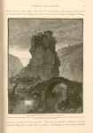 The castle of the Museilihah ("The palace of weapons"). It stands on a precipitous rock by the Nahr el Jozeh, in the middle of a wooded valley, and commands the pass. It was until recently occupied by a band of brigands, the terror of travellers.