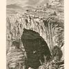 The natural bridge, Lebanon. It is called in Arabic "Jisr el Hajr" (The Bridge of Stone). It spans the chasm through which flows the Neb'a el Lebban (Fountain of Milk), one of the sources of the Nahr el Kelb (the Dog River).