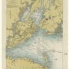 Map of upper and lower bays of New York Harbor