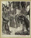 Preparing for the holiday banquets in Washington Market on the arrival of game meats from the West