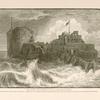 The castle and the harbour of Saida, the ancient Sidon. Called Kul'at el Bahr (Castle on the Sea). It stands on a rocky island opposite the north-east end of the town, with which it is connected by an embankment with arches.