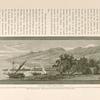The Bay of Sideon from Sarepta. The distance from Sarepta to Sidon, in a straight line across the bay, is about ten miles.  On the extreme right, partially covered by a tree, the ruins on Tell el Burâk can be distinguished, and the Khan el Burâk . . .