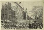 The Seventh Regiment marching down Broadway to embark for the war