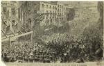 The Seventh Regiment, N.G.S.N.Y., leaving New York, April 19th, 1861, for the defence of Washington