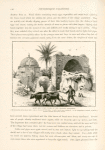 Neby ben Yamîn (Tomb of the prophet Benjamin).  A Mohammaden shrine about half a mile to the east of Kefr Saba. A well of good water adjoins it.  In the foreground a peasant is guiding a primitive plough and a yoke of oxen.