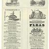 Handbills of an exhibition of performing fleas, about 1820