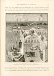 View of the rock-encircled harbour at Jaffa, from the roof of the house of Simon the Tanner.  The building in the foreground, with its domes and perforated parapets, is a characteristic example of native domestic architecture in towns and cities of Southern Palestine.