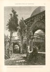 Public fountain at Jaffa, near to the gate of the town, shaded by an octagonal domed structure, formed of eight pointed arches supported by columns.