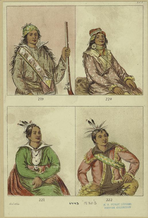 North American Indians, 1830s - NYPL Digital Collections