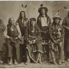 Studio portrait of Seven Sioux warriors