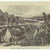 A Mohawk village in Central New York, about 1780