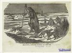 Chippewa Indians fishing on the ice