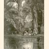 Under the palms, 'Ayun Músa. 'It is a strange spot- this plot of tamarisks' (and palms) 'with its seventeen wells - literally an island in the desert and now used as the Richmond of Suez- a comparison which chiefly serves to show what a place Suez itself must be!'  -- (Stanley)