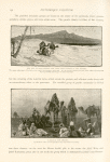 Red Sea, as seen during the first day's march in the desert.  The proper adjustment of the load of the camel's back requires much skill. If it is unevenly balanced the poor beast suffers a good deal and begins grumbling until things are made ship-shape.
