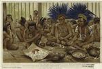 Tetenfeier der Bororó-Indianer (Zentralbrasilien)