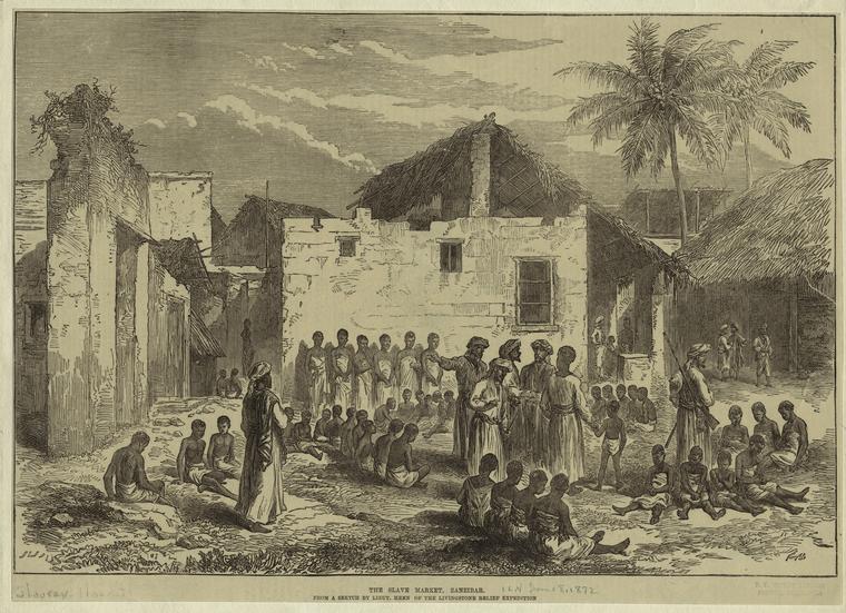 The Slave Market Zanzibar Nypl Digital Collections