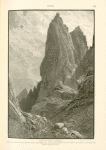 Cliffs of Jebel Katarína.  Of the three peaks of the Jebel Katarina cluster, Jebel Zebir is the central.  Jebel Katarina lies half a mile to the north of it; and Jebal Abu Rumail a mile to the south.