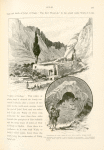 Convent of the Arba'in (of the forty), Wâdy Lejâ.  The situation of this convent is most secluded and picturesque.  The celebrated 'Moses' Rock' loses its claim to notoriety, if Rephidim be located in Wâdy Feirán.