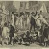 A slave auction at the South