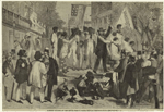A slave auction at the South