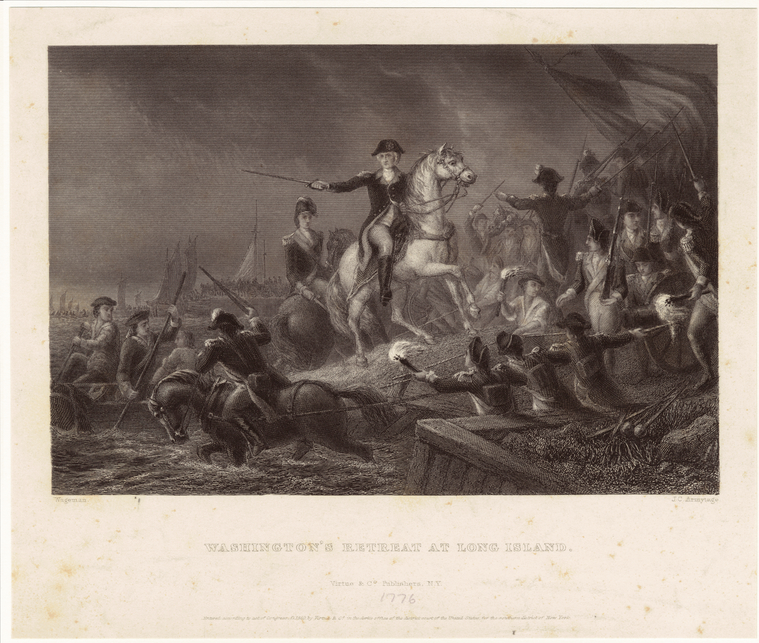 Washington's retreat at Long Island NYPL Digital Collections