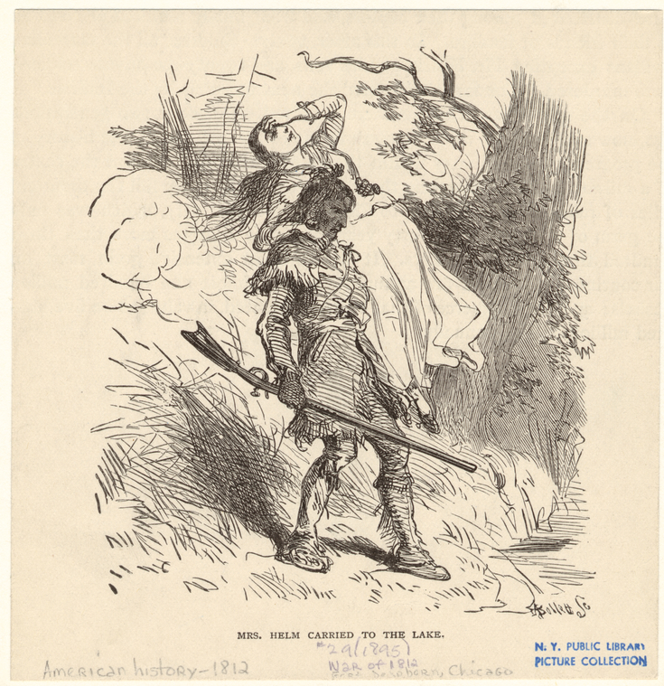 Mrs. Helm carried to the lake - NYPL Digital Collections