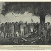 The surrender of Santa Anna after the Battle of San Jacinto, April 22, 1836
