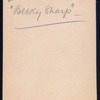 Portrait of Stanley Rignold for the stage production Becky Sharp