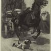 Perilous work of New York's mounted police 