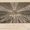 View of the interior of car house, Grand Central Depot, New York City